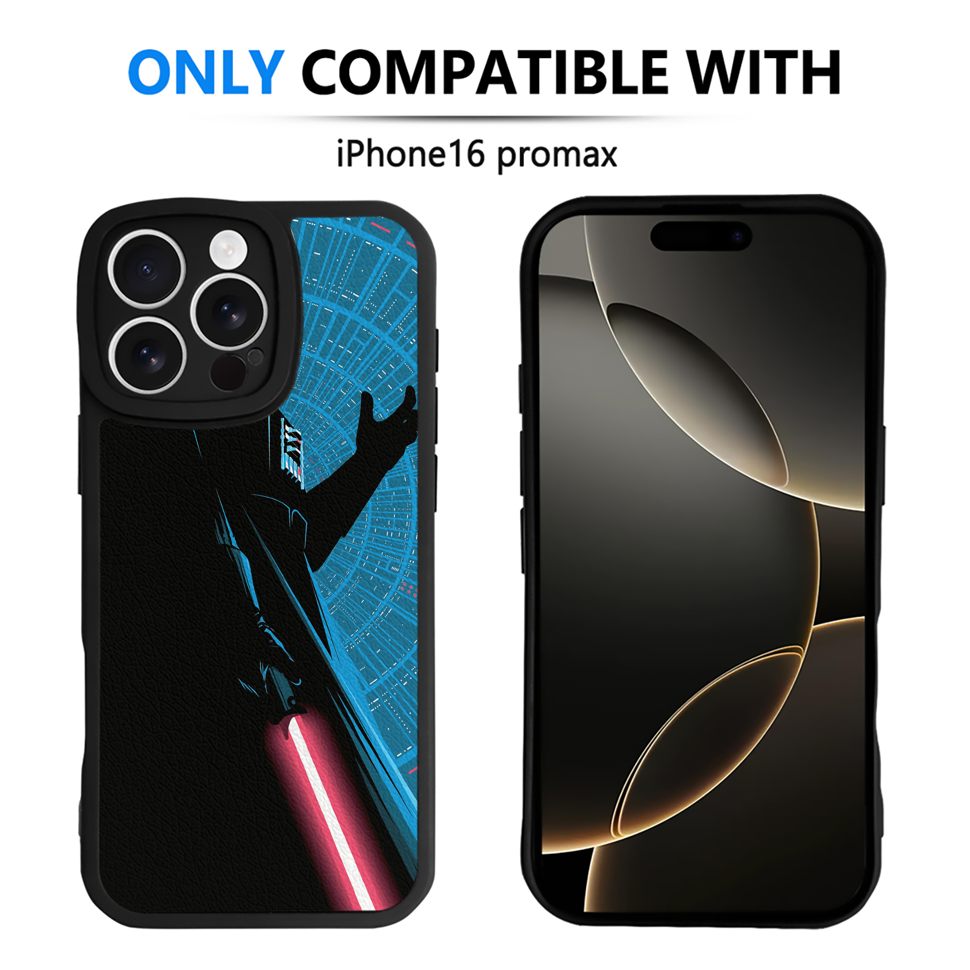 （画像用） スター・ウォーズ Star Wars 【iPhone 16シリーズ対応】シリコンスマホケース（レザー調） 材質：シリコン